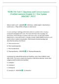 NURS 316 Unit 1 &vert; Questions and Correct Answers &lpar;Verified Answers&rpar; Graded A&plus; &vert; New Update 2026&sol;2027 &vert; WCU