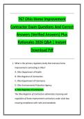 767 Ohio Home Improvement &NewLine;Contractor Exam Questions And Correct &NewLine;Answers &lpar;Verified Answers&rpar; Plus &NewLine;Rationales 2026 Q&A &vert; Instant &NewLine;Download Pdf