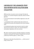 LSUE BIOLOGY 1001 ADVANCED STUDY&NewLine;2026 REVISION NOTES SOLUTION BANK&NewLine;COLLECTION&NewLine;