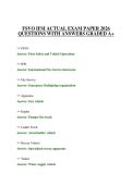 FSVO IFSI ACTUAL EXAM PAPER 2026&NewLine;QUESTIONS WITH ANSWERS GRADED A&plus;