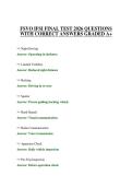 FSVO IFSI FINAL TEST 2026 QUESTIONS&NewLine;WITH CORRECT ANSWERS GRADED A&plus;