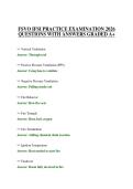 FSVO IFSI PRACTICE EXAMINATION 2026&NewLine;QUESTIONS WITH ANSWERS GRADED A&plus;