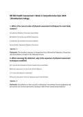 NR 302 Health Assessment I Week 2 Comprehensive Quiz 2026&NewLine;&vert;Chamberlain College