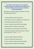 NSG 320 EXAM 3 LATEST 2026-2027 ACTUAL EXAM WITH &NewLine;COMPLETE QUESTIONS AND CORRECT DETAILED ANSWERS &lpar;100&percnt; &NewLine;VERIFIED ANSWERS&rpar; &vert;ALREADY GRADED A&plus;&vert; &vert;&vert;PROFESSOR &NewLine;VERIFIED&vert;&vert; &vert;&vert;BRANDNEW&excl;&excl;&excl;&vert;&vert;
