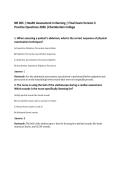 NR 305 &vert; Health Assessment in Nursing &vert; Final Exam Version 3&NewLine;Practice Questions 2026 &vert;Chamberlain College