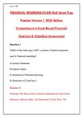 WALL STREET PREP FINANCIAL MODELING EXAM WITH 200&plus; REAL PRACTICE QUESTIONS&comma; ANSWERS & RATIONALES &ndash; 2025 EDITION