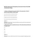 NR 305 Cardiovascular & Respiratory Assessment Practice Pack 2026&NewLine;&vert;Chamberlain College