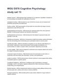 WGU D570 Cognitive Psychology Exams 2026&sol;2027 Questions And Correct  Detailed  Answers With Rationales &lpar;complete bundle&rpar;