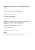NR 305 Health Assessment Exam 1 Study Guide 2026 &vert;Chamberlain&NewLine;College