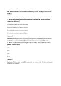 NR 305 Health Assessment Exam 2 Study Guide 2026 &vert;Chamberlain&NewLine;College