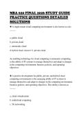 MBA 620 FINAL 2026 STUDY GUIDE&NewLine;PRACTICE QUESTIONS DETAILED&NewLine;SOLUTIONS