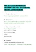 NUR 257 TEST 3 COMPREHENSIVE&NewLine;ASSESSMENT 2026 FULL QUESTIONS AND&NewLine;ANSWERS EXPERT REVIEWED