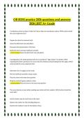 OB HESI Practice 2026&sol;2027 &ndash; Questions and Answers for A&plus; Grade Exam Preparation