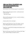 MBA 620 FINAL EXAMPREP 2026&NewLine;SOLVED QUESTIONS FULL&NewLine;SOLUTION SET