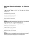 NR 305 Health Assessment Exam 9 Study Guide 2026 &vert;Chamberlain&NewLine;College