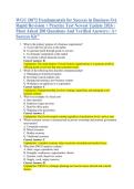 WGU D072 Fundamentals for Success in Business OA &NewLine;Rapid Revision &plus; Practice Test Newest Update 2026 &vert; &NewLine;Most Asked 200 Questions And Verified Answers &vert; A&plus; &NewLine;Success Kit&rdquo;