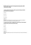NR 305 Health Assessment in Nursing Practice Questions 2026&NewLine;&vert;Chamberlain College