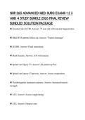 NUR 265 ADVANCED MED SURG EXAMS 1 2 3&NewLine;AND 4 STUDY BUNDLE 2026 FINAL REVIEW&NewLine;BUNDLED SOLUTION PACKAGE