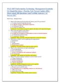 WGU D075 Information Technology Management Essentials &NewLine;OA Rapid Revision &plus; Practice Test Newest Update 2026 &vert; &NewLine;Most Asked 200 Questions And Verified Answers &vert; A&plus; &NewLine;Success Kit&rdquo; 