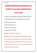 KENTUCKY PVA EXAM PREP &ndash; 150&plus; PRACTICE QUESTIONS WITH RATIONALES &vert; PROPERTY VALUATION ADMINISTRATOR CERTIFICATION &lpar;KRS&comma; APPRAISAL METHODS&comma; EXEMPTIONS & APPEALS&rpar;&NewLine;&NewLine;