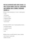 NUR 265 ADVANCED MED SURG EXAMS 1 2 3&NewLine;AND 4 STUDY BUNDLE 2026 FULL QUESTIONS&NewLine;AND VERIFIED 100&percnt; CORRECT ANSWERS&NewLine;GRADED A&plus;&NewLine;