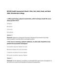 NR 305 Health Assessment Week 3&colon; Skin&comma; Hair&comma; Nails&comma; Head&comma; and Neck&NewLine;2026 &vert;Chamberlain College