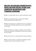 MILADY STANDARD COSMETOLOGY&NewLine;FINAL REVIEW STUDY GUIDE 2026&NewLine;COMPLETE QUESTIONS AND&NewLine;VERIFIED ANSWERS
