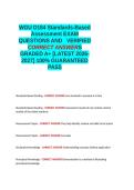 WGU D184 Standards-Based Assessment EXAM QUESTIONS AND VERIFIED CORRECT ANSWERS GRADED A&plus; -LATEST 2026-2027- 100- GUARANTEED PASS&period;docx&NewLine;&NewLine;