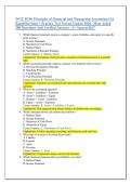 WGU D196 Principles of Financial and Managerial Accounting OA &NewLine;Rapid Revision &plus; Practice Test Newest Update 2026 &vert; Most Asked &NewLine;200 Questions And Verified Answers &vert; A&plus; Success Kit&rdquo;