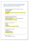 WGU C963 American Politics and the US Constitution OA Rapid &NewLine;Revision &plus; Practice Test Newest Update 2026 &vert; Most Asked 200 &NewLine;Questions And Verified Answers &vert; A&plus; Success Kit&rdquo; 