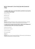 NR 324 &vert; Adult Health II &vert; Exam 9 Study Guide 2026 &vert;Chamberlain&NewLine;College