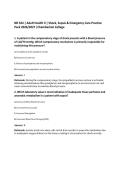 NR 324 &vert; Adult Health II &vert; Shock&comma; Sepsis & Emergency Care Practice&NewLine;Pack 2026&sol;2027 &vert;Chamberlain College