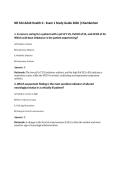 NR 324 Adult Health II - Exam 1 Study Guide 2026 &vert;Chamberlain