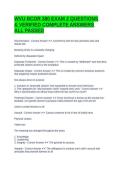 WVU BCOR 380 EXAM 2 QUESTIONS & VERIFIED COMPLETE ANSWERS ALL PASSED