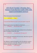 ATI TEAS Version 7 Practice Test &ndash; &NewLine;Science Exam Review Guide 2026 with &NewLine;Approved Detailed Answers