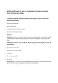 NR 324 Adult Health II - Week 1 Study Guide Comprehensive Quiz&NewLine;2026 &vert;Chamberlain College