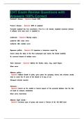 CHT Exam Review Questions with Answers 100&percnt; Correct