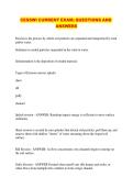 CESSWI CURRENT EXAM&semi; QUESTIONS AND ANSWERS