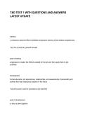 T&D TEST 1 WITH QUESTIONS AND ANSWERS LATEST UPDATE&NewLine;&NewLine;