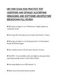 MK1 SWE EXAM 2026 PRACTICE TEST&NewLine;QUESTIONS AND DETAILED ALGORITHMS&NewLine;DEBUGGING AND SOFTWARE ARCHITECTURE&NewLine;BREAKDOWN FULL REVIEW