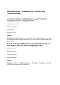 NR 324 Adult Health II Final Exam Practice Questions 2026&NewLine;&vert;Chamberlain College