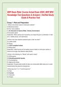 MSF Basic Rider Course Actual Exam 2026 &vert; MSF BRC &NewLine;Knowledge Test Questions & Answers &vert; Verified Study &NewLine;Guide & Practice Test