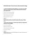 NR 324 Adult Health II Practice Final Exam 2026 &vert;Chamberlain College