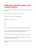 CPESC Exam 2026-2027 questions with complete solutions