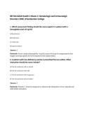 NR 324 Adult Health II Week 2&colon; Hematologic and Immunologic&NewLine;Disorders 2026 &vert;Chamberlain College