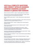 HCD Exam COMPLETE QUESTIONS AND CORRECT DETAILED ANSWERS &lpar;VERIFIED ANSWERS&rpar; &vert;ALREADY GRADED A&plus;&vert;&vert;BRAND NEW VERSION&excl;