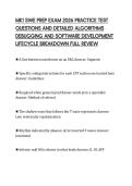 MK1 SWE PREP EXAM 2026 PRACTICE TEST&NewLine;QUESTIONS AND DETAILED ALGORITHMS&NewLine;DEBUGGING AND SOFTWARE DEVELOPMENT&NewLine;LIFECYCLE BREAKDOWN FULL REVIEW
