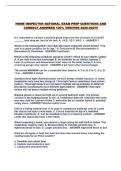 HOME INSPECTOR NATIONAL EXAM PREP QUESTIONS AND CORRECT ANSWERS 100&percnt; VERIFIED 2026-2027&excl;&excl;
