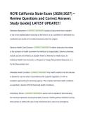 RCFE California State Exam &lpar;2026&sol;2027&rpar; &ndash; &NewLine;Review Questions and Correct Answers &NewLine;Study Guide&vert;&vert; LATEST UPDATE&excl;&excl;&excl;