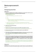 Bestuursprocesrecht&colon; werkgroepuitwerkingen &lpar;UvA&semi; jaar 2&comma; blok 5&rpar;